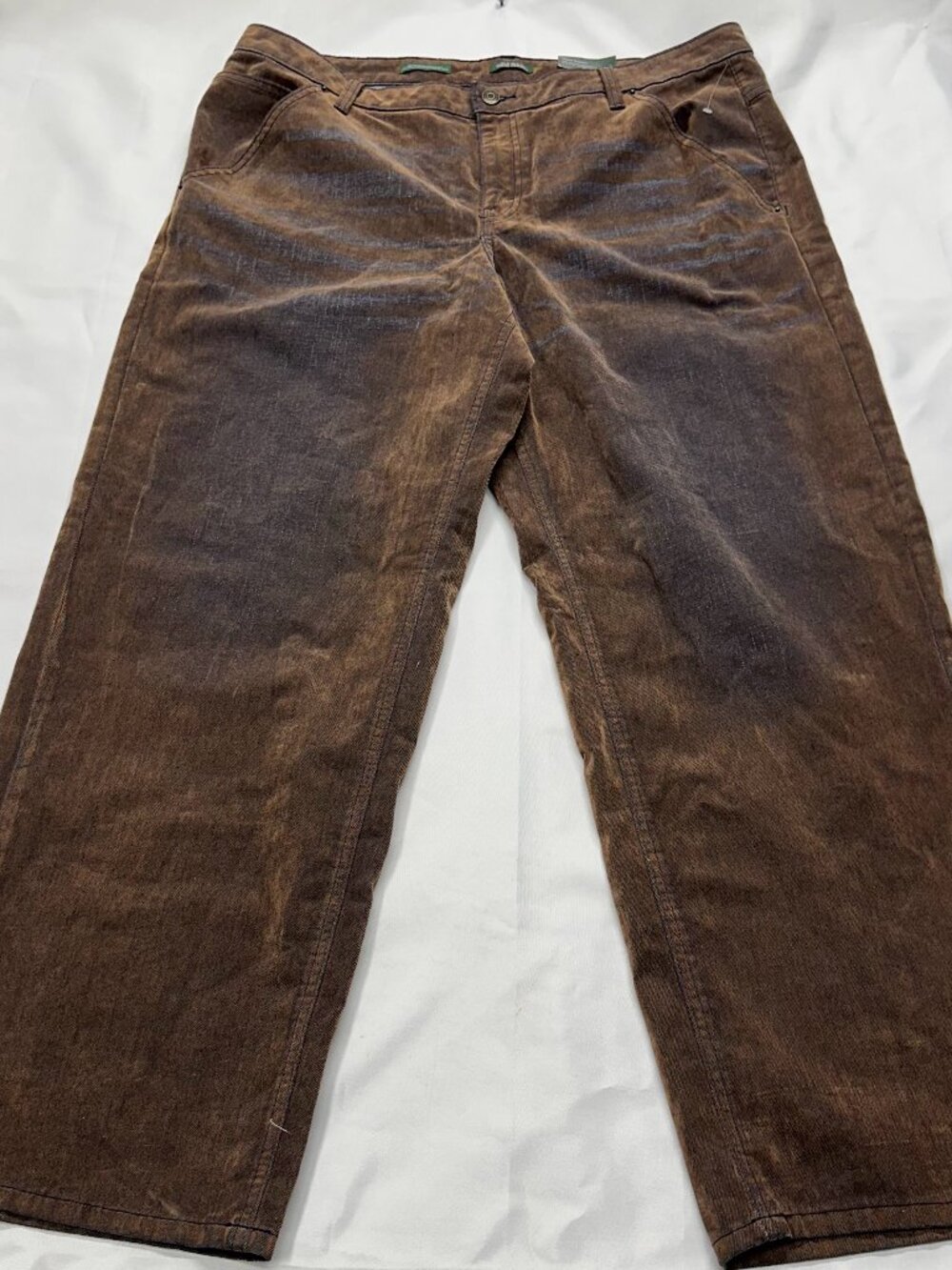 Wild Fable Mid Rise 90s Relaxed Straight Rigid Denim Jeans Brown Sz 14